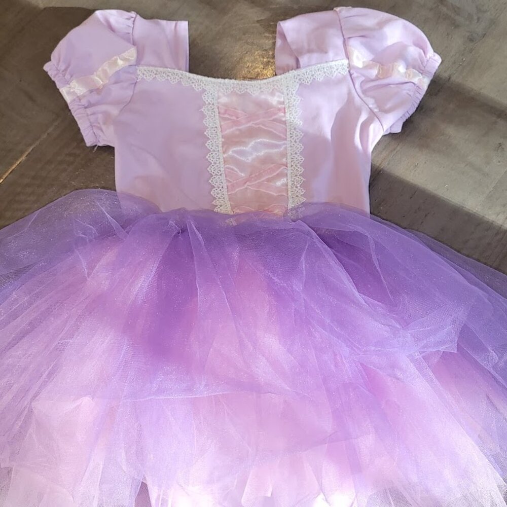Halloween Costume, Ballerina, Size 120 (6-7), Light & Dark Purple
